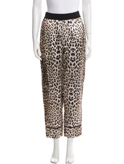 Pre-owned 3.1 Phillip Lim Animal Print Sweatpants W/ Tags In Neutral