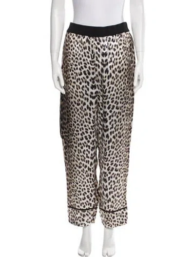 Pre-owned 3.1 Phillip Lim Animal Print Sweatpants W/ Tags In Neutral