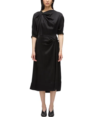 3.1 Phillip Lim Asymmetric Draped Dress In Black
