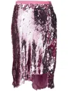 3.1 Phillip Lim Asymmetric Sequinned Midi Skirt In Pink