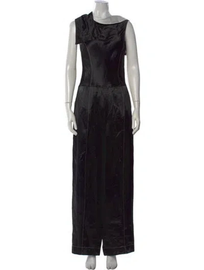 Pre-owned 3.1 Phillip Lim Asymmetrical Jumpsuit In Black