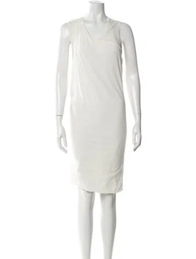 Pre-owned 3.1 Phillip Lim Asymmetrical Knee-length Dress In Neutral
