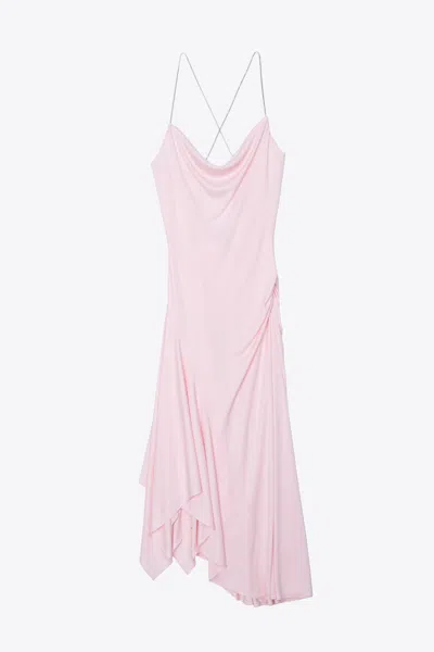 3.1 Phillip Lim Asymmetrical Knit Dress In Pink