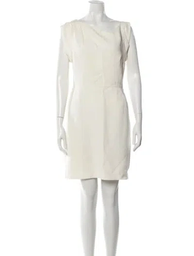 Pre-owned 3.1 Phillip Lim Asymmetrical Mini Dress In Neutrals