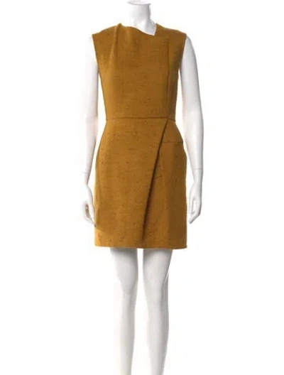 Pre-owned 3.1 Phillip Lim Asymmetrical Mini Dress In Yellow