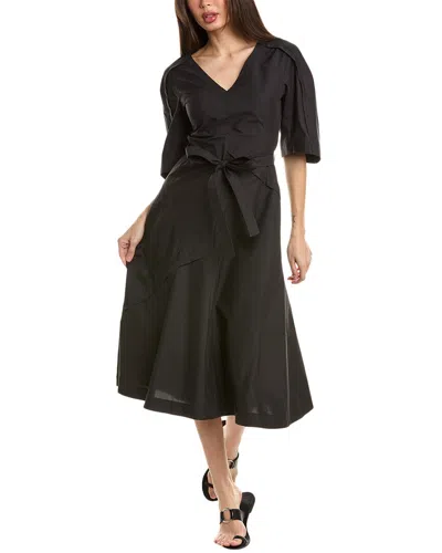 3.1 Phillip Lim Balloon Sleeve Midi Dress In Black