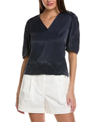 3.1 Phillip Lim Balloon Sleeve Top In Navy