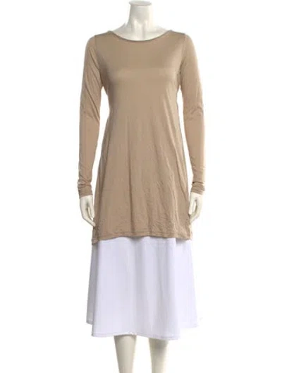 Pre-owned 3.1 Phillip Lim Bateau Neckline Long Sleeve Tunic In Neutral