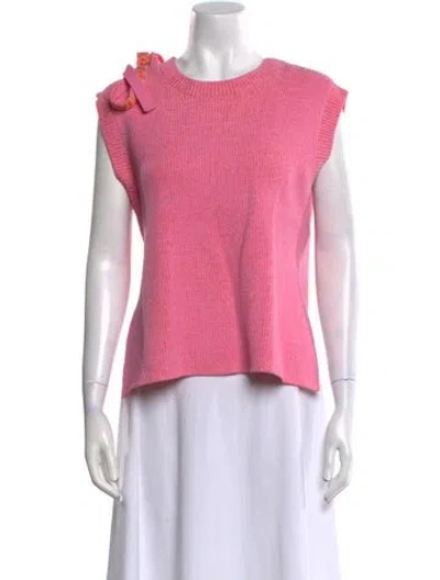 Pre-owned 3.1 Phillip Lim Bateau Neckline Short Sleeve Top In Pink