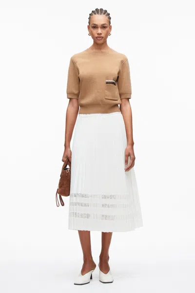 3.1 Phillip Lim Beaded Embellishment Knit Top In Brown