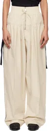 3.1 Phillip Lim Beige Wide-leg Pleated Pocket Trousers In Stone