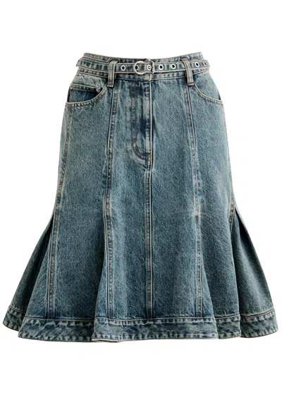 3.1 Phillip Lim Belted Denim Skirt