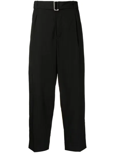 3.1 Phillip Lim Belted Drop-crotch Trousers In Black