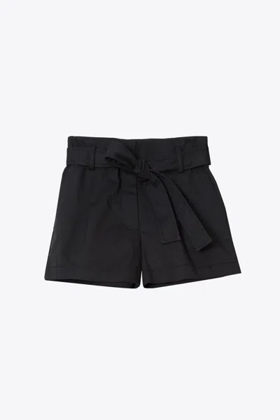3.1 Phillip Lim Belted High Waist Shorts In Black