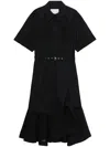 3.1 Phillip Lim Belted Midi Dress In Black