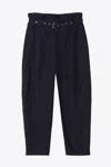 3.1 Phillip Lim Belted Paperbag Tapered Pant In Blue
