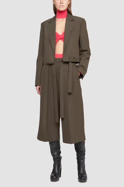 3.1 Phillip Lim Belted Pleated Culottes In Black