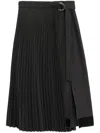 3.1 Phillip Lim Belted Pleated Midi Skirt In Multi