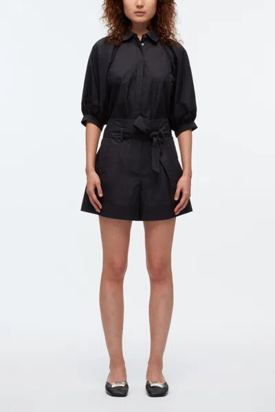 3.1 Phillip Lim Belted Shorts With Cuffs In Blue