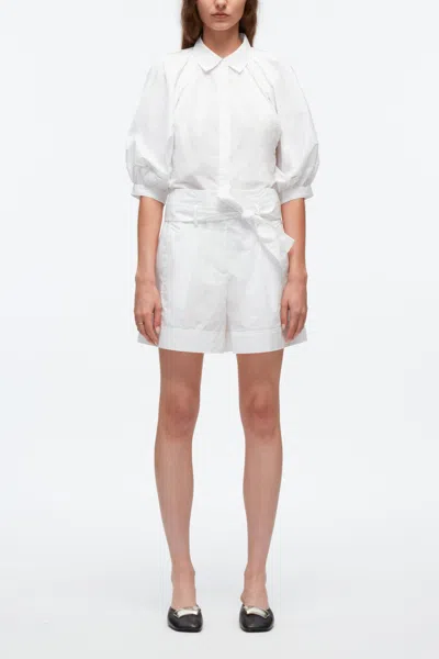 3.1 Phillip Lim Belted Shorts With Cuffs In White