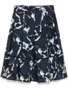 3.1 Phillip Lim Belted Skirts In Navy Multi
