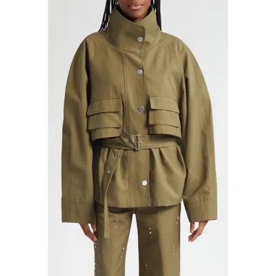 3.1 Phillip Lim Belted Utility Jacket In Brown