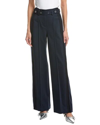 3.1 Phillip Lim Cotton-twill Wide-leg Pants In Navy