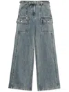 3.1 Phillip Lim Belted Wide-leg Jeans In Blau