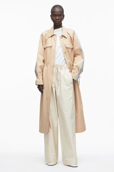 3.1 Phillip Lim Bicolor Blouson Trench In Neutral