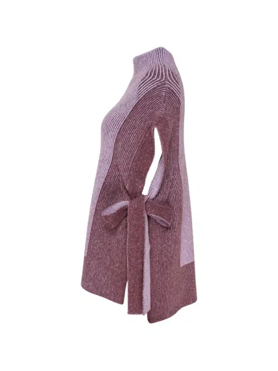 3.1 Phillip Lim Bicolour Rib-knit Vest In Burgundy