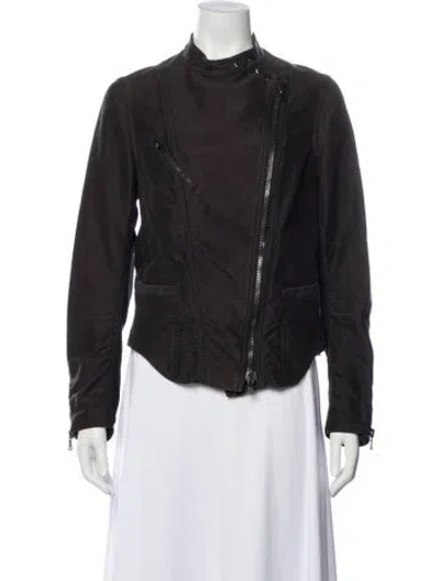 Pre-owned 3.1 Phillip Lim Biker Jacket In Gray