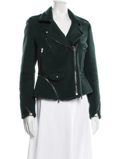Pre-owned 3.1 Phillip Lim Biker Jacket In Green