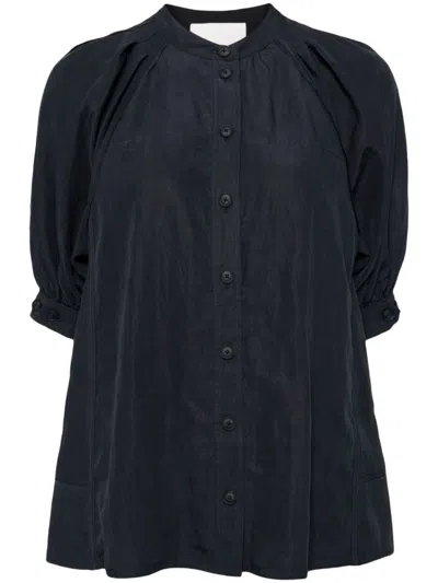 3.1 Phillip Lim Bishop-sleeve Shirt In Na410 Navy