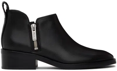 3.1 Phillip Lim Black Alexa Ankle Boots In Black Ba001