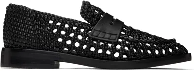 3.1 Phillip Lim Black Alexa Macrame Loafers