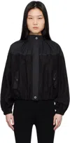 3.1 Phillip Lim Black & Navy Combo Track Jacket In Black-midnight