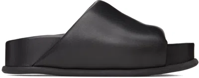 3.1 Phillip Lim Black Freida Pillow Sandals In Ba001 Black