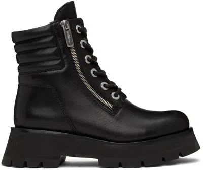 3.1 Phillip Lim Black Kate Double-zip Boots In Black Ba001