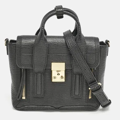 Pre-owned 3.1 Phillip Lim Black Leather Mini Pashli Satchel