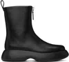 3.1 Phillip Lim Mercer Leather Zip Moto Boots In Ba001 Black