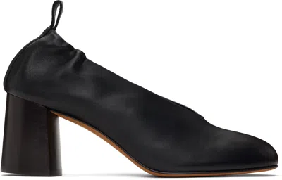 3.1 Phillip Lim Black Nadia Ruched Heels