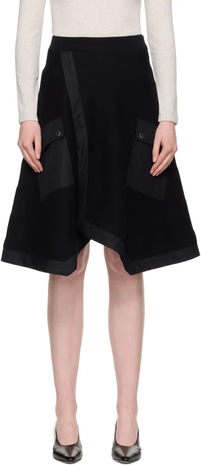 3.1 Phillip Lim Utility Skirt With Poplin Combo In Black
