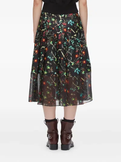 3.1 PHILLIP LIM BLISS FLORAL-PRINT MIDI SKIRT