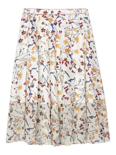 3.1 PHILLIP LIM BLISS FLORAL-PRINT PLEATED SKIRT
