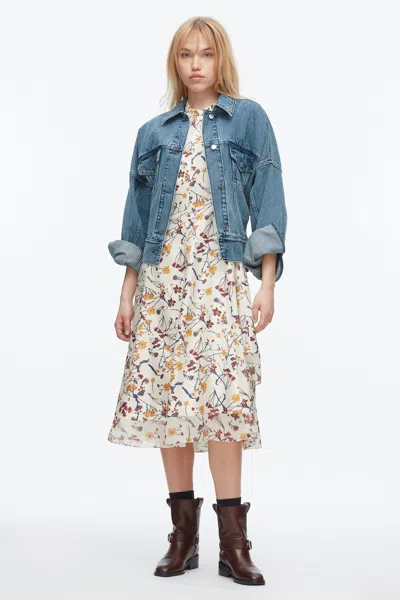 3.1 Phillip Lim Bliss Floral Sleeveless Dress In Multi