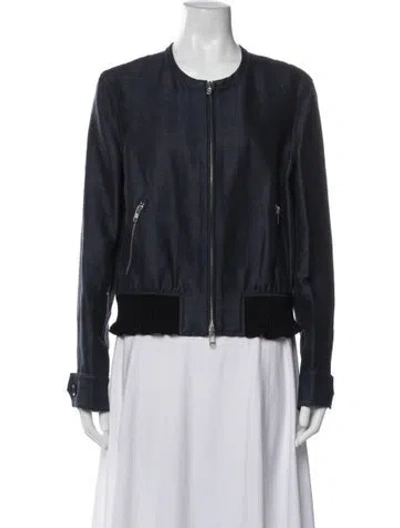 Pre-owned 3.1 Phillip Lim Bomber Jacket In Blue