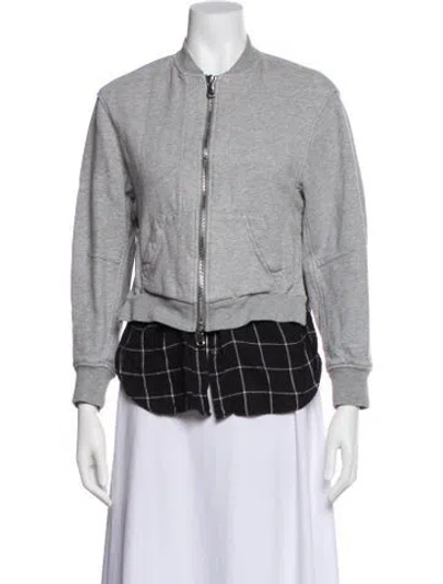 Pre-owned 3.1 Phillip Lim Bomber Jacket In Gray