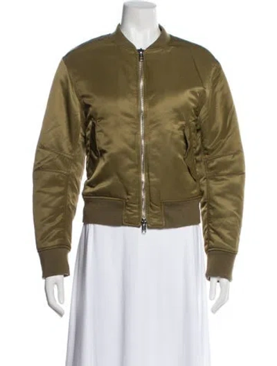 Pre-owned 3.1 Phillip Lim Bomber Jacket In Green