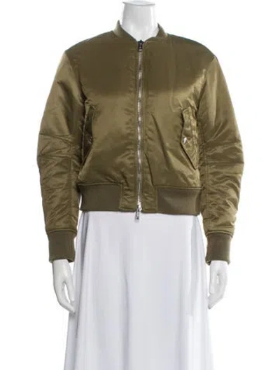 Pre-owned 3.1 Phillip Lim Bomber Jacket In Green