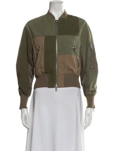 Pre-owned 3.1 Phillip Lim Bomber Jacket In Green